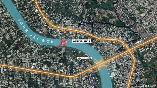 Phường Vĩnh Phú, TP.Thuận An sẽ có thêm cầu bắc qua sông Sài Gòn để đảm bảo 3 yếu tố nhanh, thuận tiện, lưu lượng lớn kết nối với TP.HCM